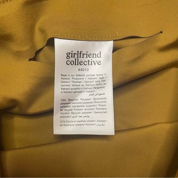 NWT Girlfriend Collective High Waist Capri Leggings Small Olive Green - Picture 7 of 9